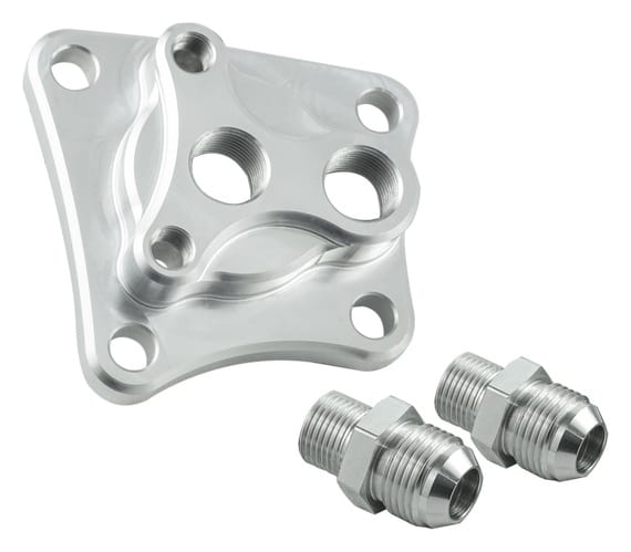 Adapter chłodnicy oleju Nissan RB + Nyple 18x1.5 AN10