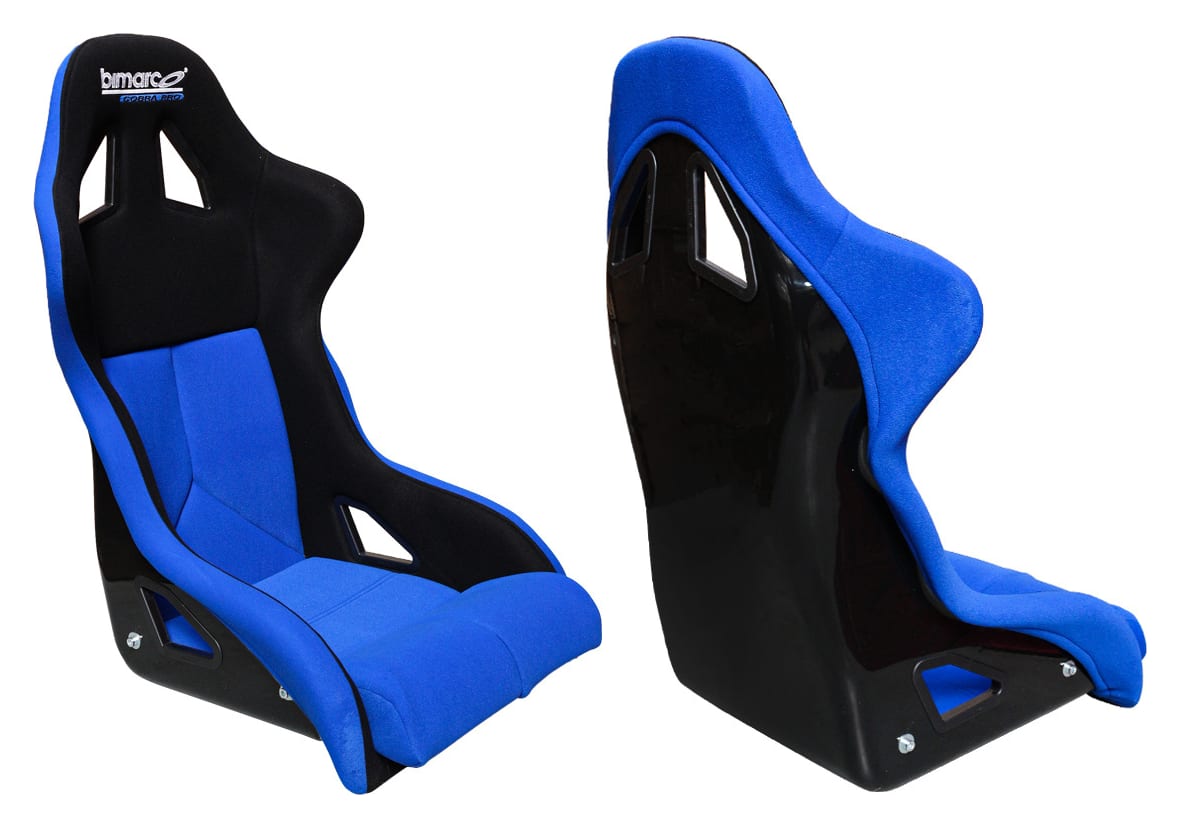 Fotel Sportowy Bimarco Cobra PRO Welur Blue-Black FIA