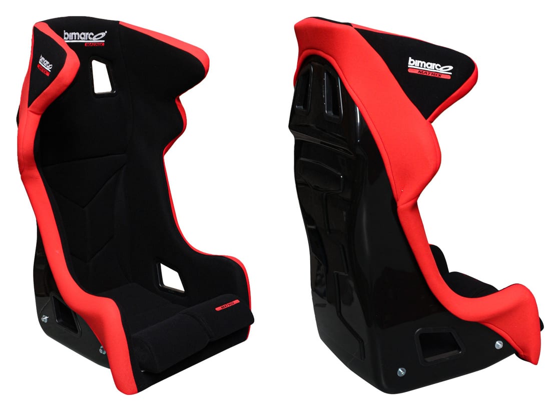 Fotel Sportowy Bimarco Matrix Welur Red-Black FIA