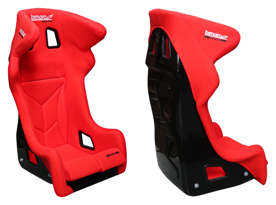 Fotel Sportowy Bimarco Matrix Welur Red FIA