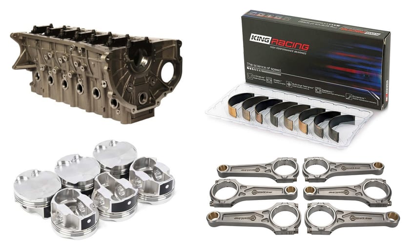 Blok Silnika Dart 2JZ | Tłoki JE Pistons | Korbowody Boostline | Zestaw 1500 HP