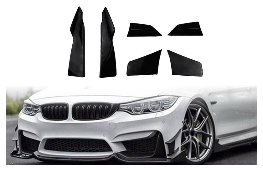 Canards BMW 3 F80 BMW 4 F82 BMW 4 F83 Black