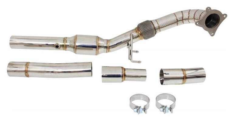 Downpipe Audi A3 8P TT 8J Seat Altea Leon Skoda Octavia VW Golf Eos Jetta Bora 2.0 TFSI Heat Shield