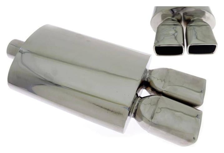 Tłumik Końcowy TurboWorks 2x65x86mm Wejście 2,5" (63mm)