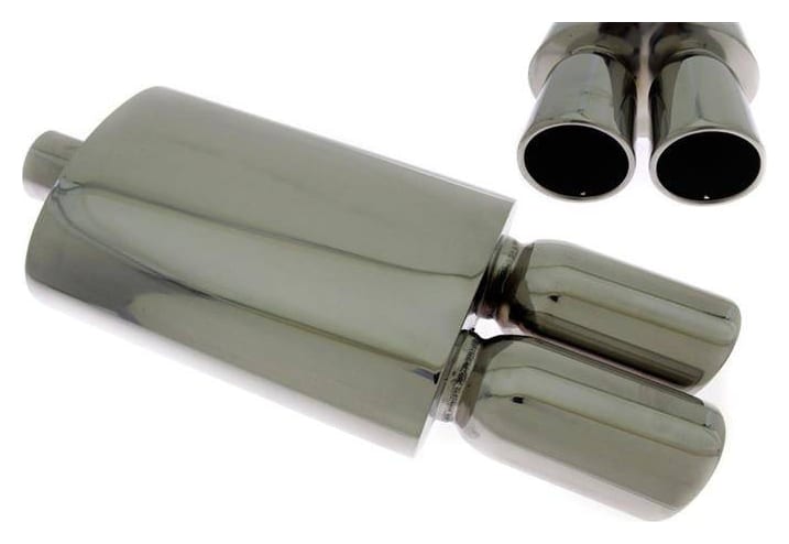 Tłumik Końcowy TurboWorks 2x90mm Wejście 2,5" (63mm)