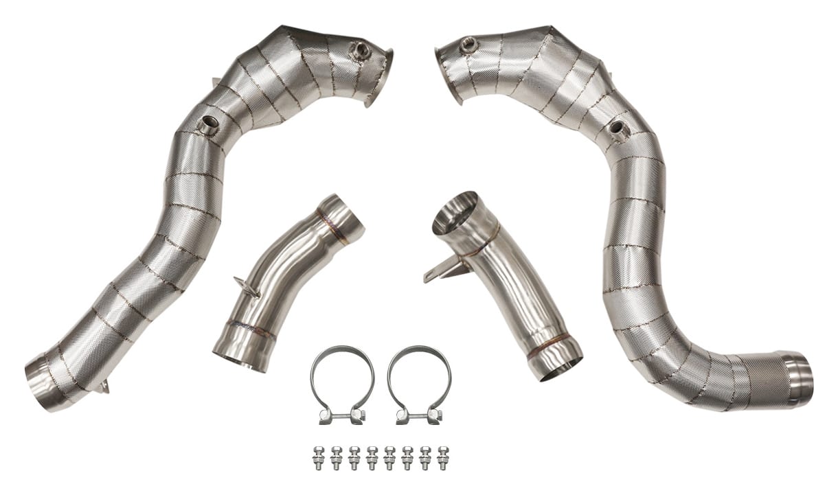 Downpipe Mercedes Benz GLC63 M177 18+ CAT 200 + Heat Shield