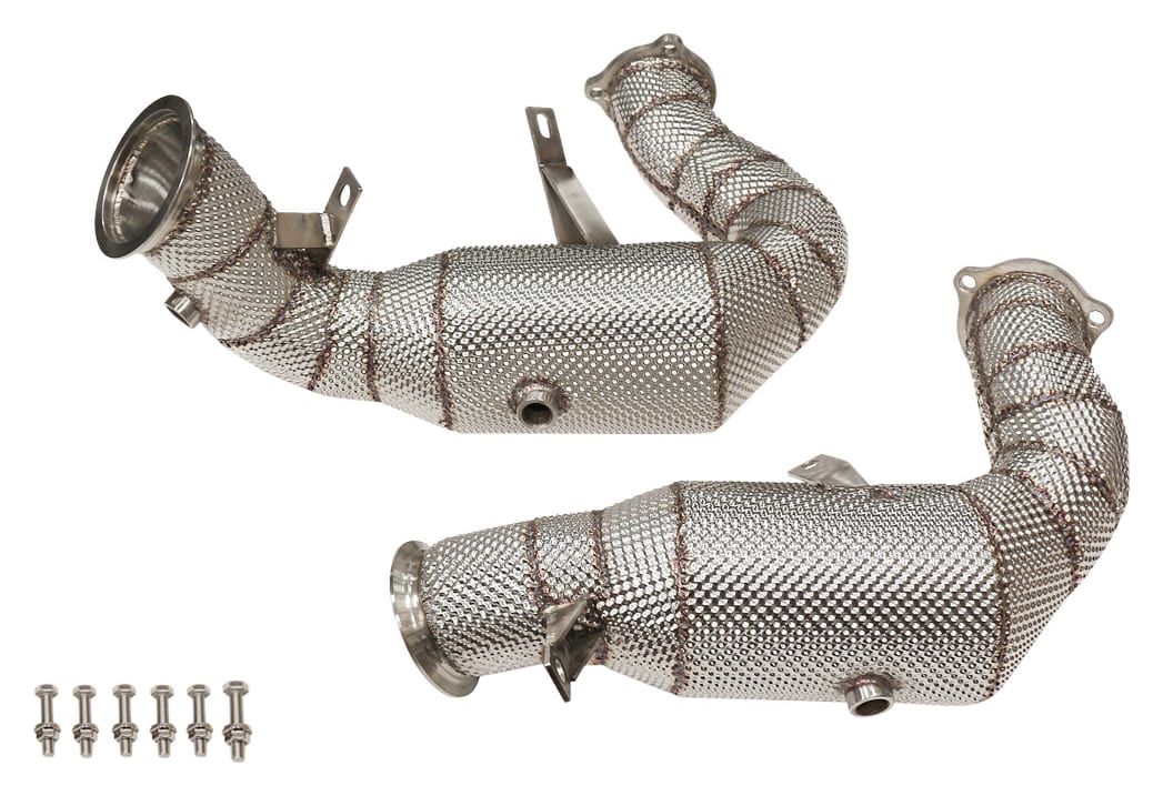 Downpipe Porsche Macan S Turbo 14+ Heat Shield