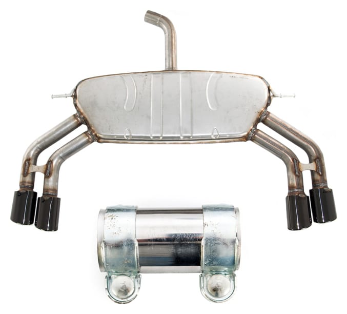Tłumik Końcowy AUDI A3 2013-2019 with Black Tips only for S-Line