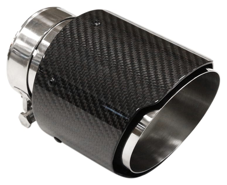 Końcówka tłumika 127mm wejście 76mm Carbon Gloss