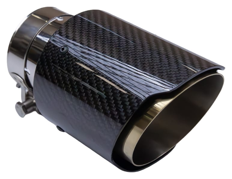 Końcówka Tłumika Typ:10 114mm wejście 70mm Carbon Gloss