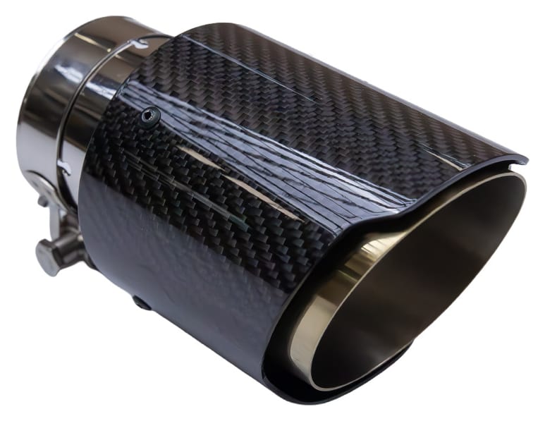 Końcówka Tłumika Typ:10 89mm wejście 76mm Carbon Gloss