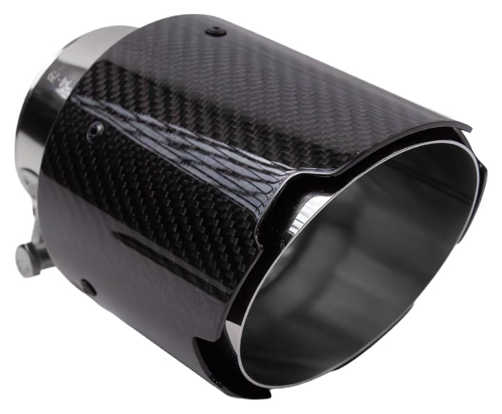 Końcówka Tłumika Typ:12 101mm wejście 76mm Carbon Gloss