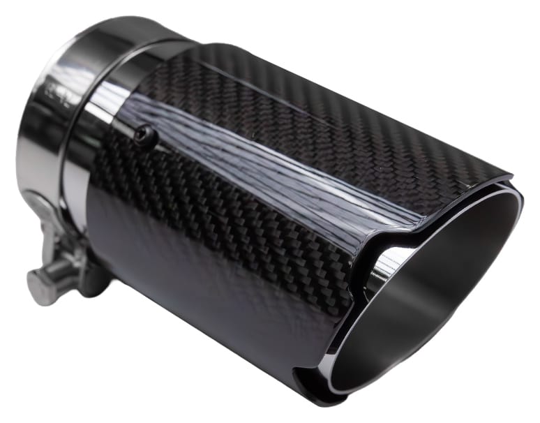 Końcówka Tłumika Typ:12 89mm wejście 76mm Carbon Gloss