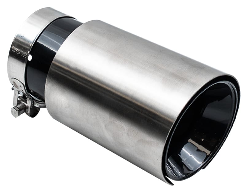Końcówka Tłumika Typ:51 101mm wejście 76mm Silver Black Chrome
