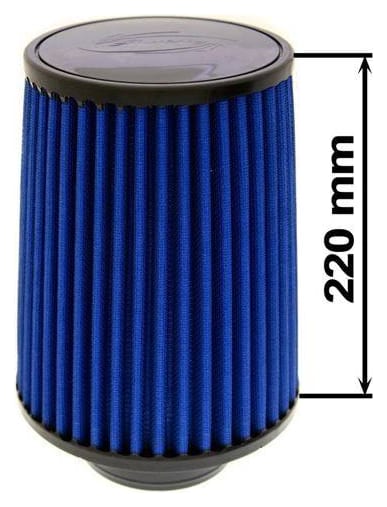 Filtr stożkowy Simota H:220mm OTW:80-89mm JAU-X02201-15 Niebieski