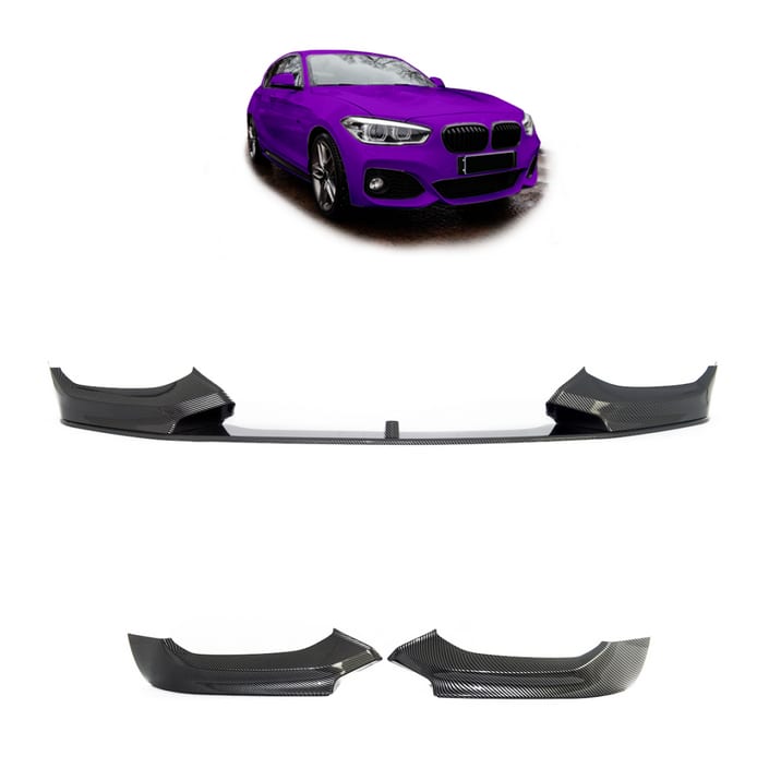Dokładka BMW 1 F20 F21 Facelift Zderzak Przód Carbon Look