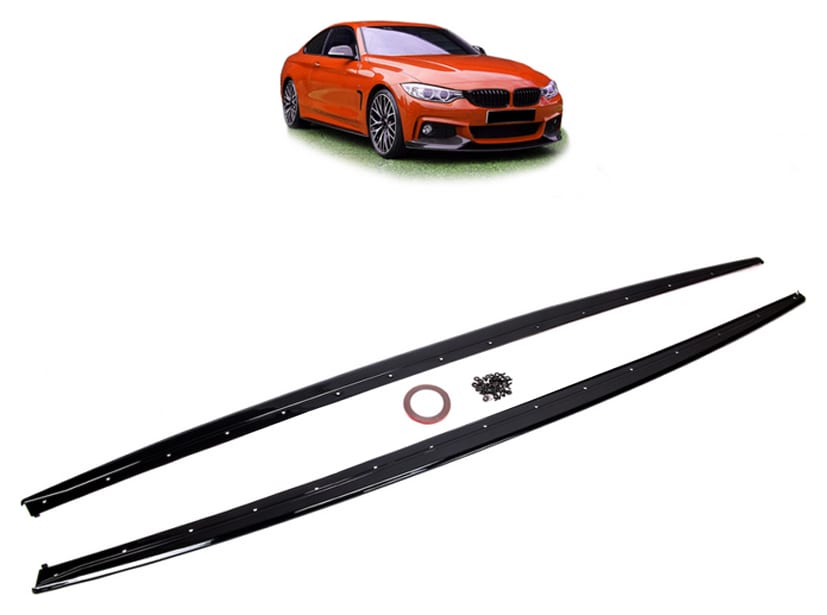 Dokładka BMW 4 F32 F33 F36 Progi Gloss Black
