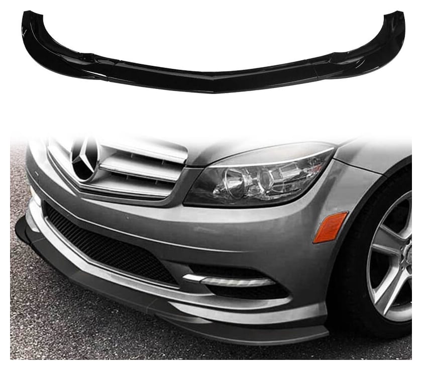 Dokładka Mercedes-Benz C W204 C204 S204 Facelift Zderzak Przód Gloss Black