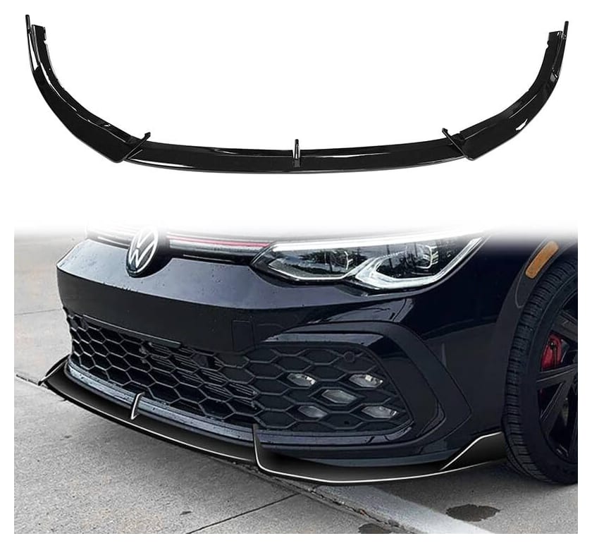 Dokładka Volkswagen Golf VIII GTI Zderzak przód Gloss Black