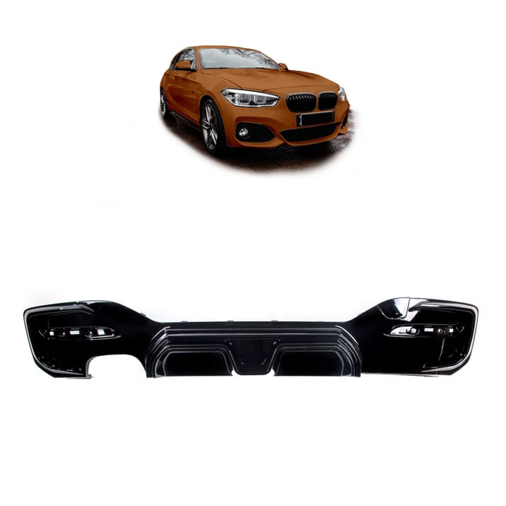 Dyfuzor BMW 1 F20 F21 Facelift Tył Gloss Black