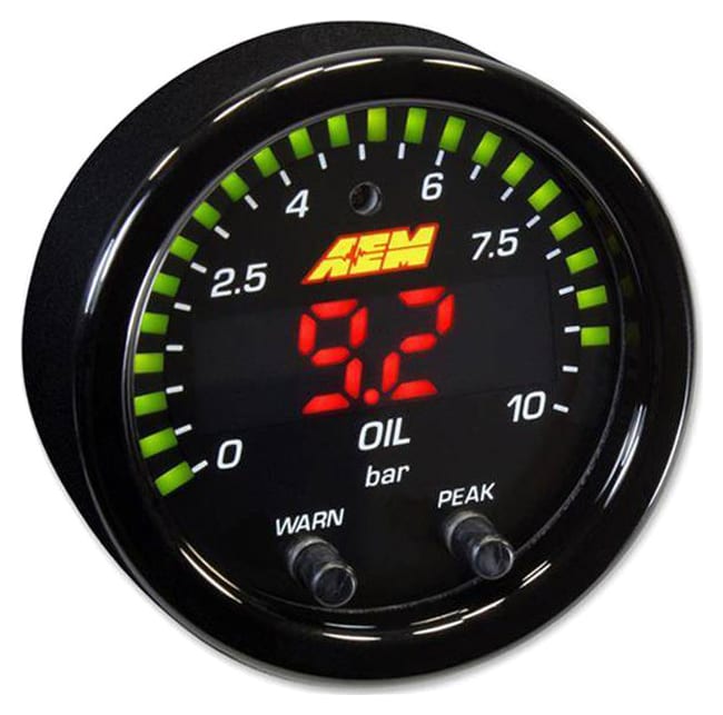 Zegar AEM Electronics X-Series 10 BAR Oil Pressure