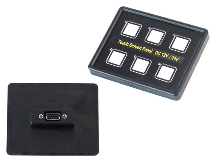 Panel przełączników dotykowy 1x15PIN VGA 12/24V