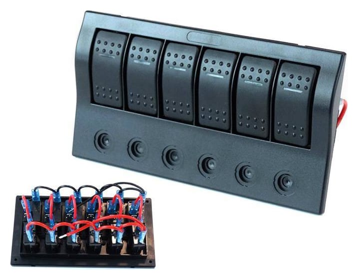 Przełączniki 12/24V IP68 (ON)-OFFx1, ON-OFFx5, 3B 5A, 2B 10A, 1B 15A