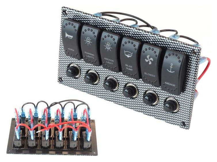 Przełączniki 12/24V x6 IP68