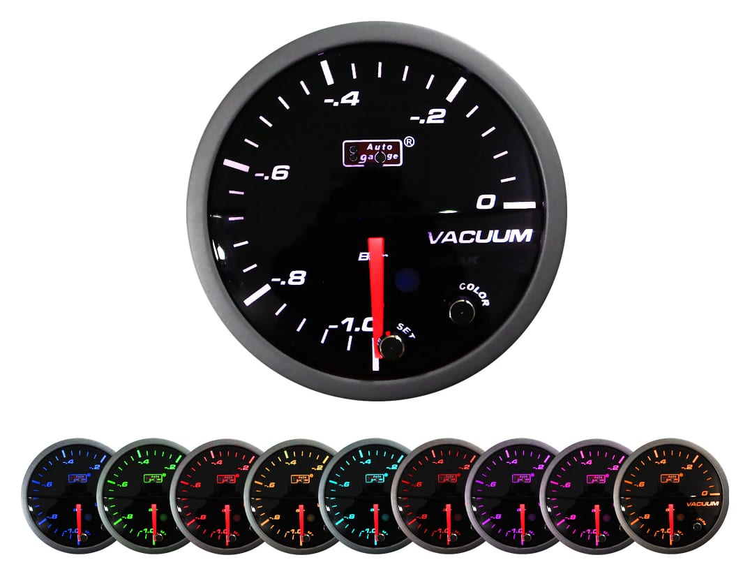 Zegar Auto Gauge PK 60mm 10 COLOR - Vacuum