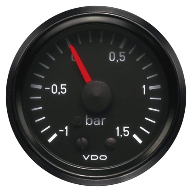 Zegar VDO 52mm - Turbo -1 to 1,5 Bar Mechanic