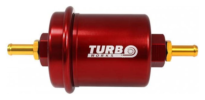Filtr paliwa TurboWorks 10mm Czerwony