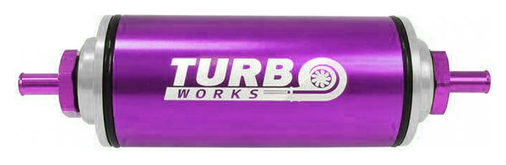 Filtr paliwa TurboWorks 8,6mm Fioletowy
