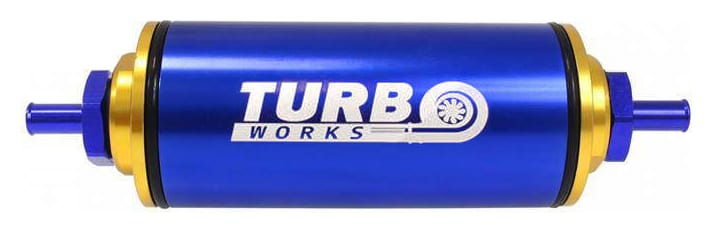 Filtr paliwa TurboWorks 8,6mm Niebieski