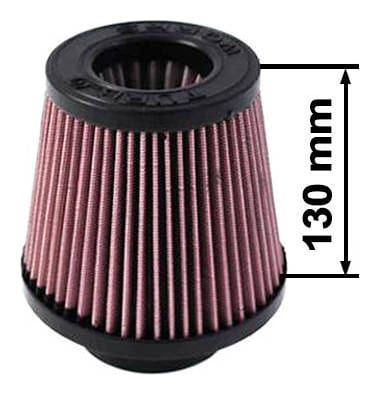 Filtr stożkowy TurboWorks H:130mm OTW:77mm Fioletowy