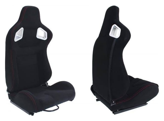 Fotel sportowy GLOCK Materiał Black