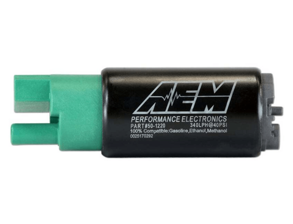 Pompa paliwa AEM 340 LPH 65 mm, bez uchwytów, kompatybilna z etanolem