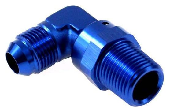 Łącznik męsko-męski 90° AN10-3/8NPT