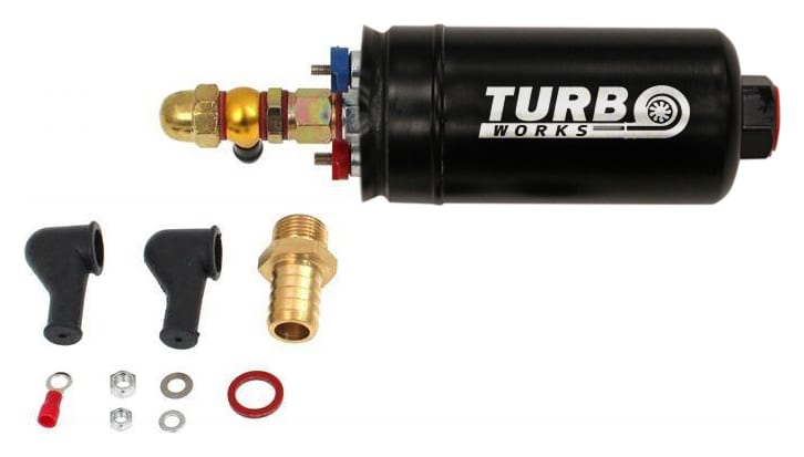 Pompa paliwa TurboWorks 044 300LPH + zestaw montażowy Czarna