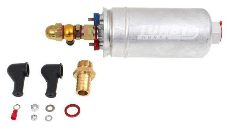 Pompa paliwa TurboWorks 044 300LPH + zestaw montażowy Srebrna