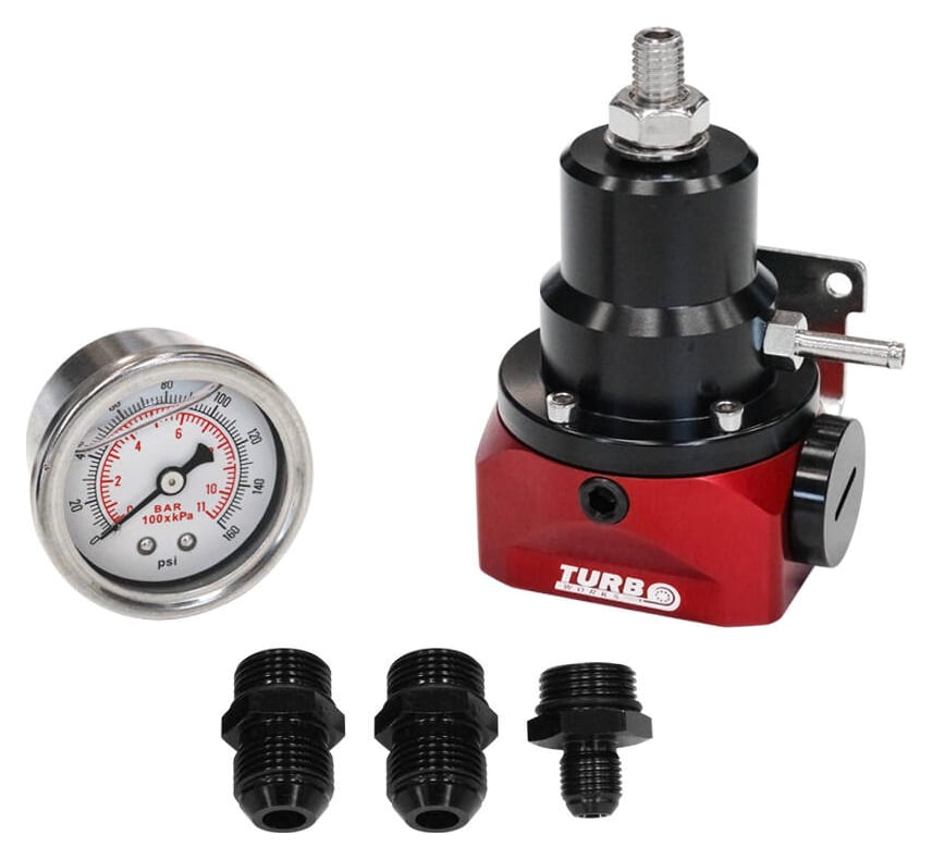 Regulator ciśnienia paliwa TurboWorks AN10 + zegar