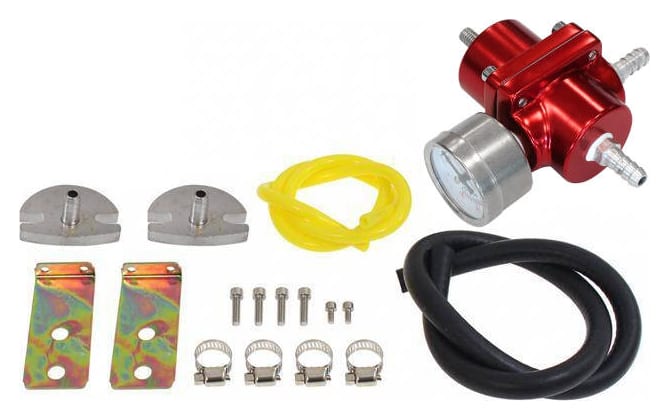 Regulator ciśnienia paliwa TurboWorks FPR01 Czerwony