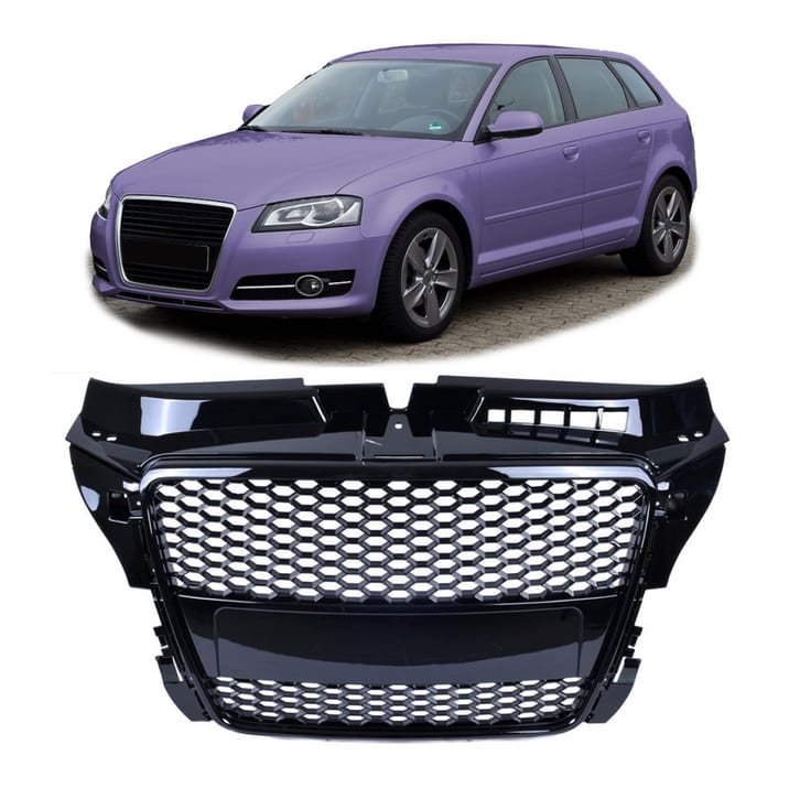 Grill Audi A3 8P Facelift Gloss Black