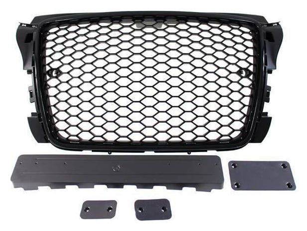 Grill Audi A3 8P Facelift RS-Style Bright Black PDC