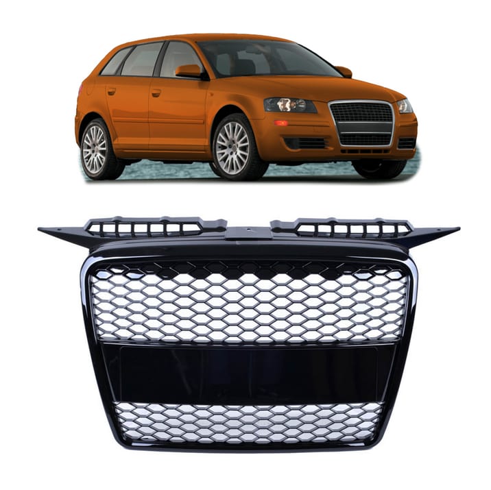 Grill Audi A3 8P Gloss Black
