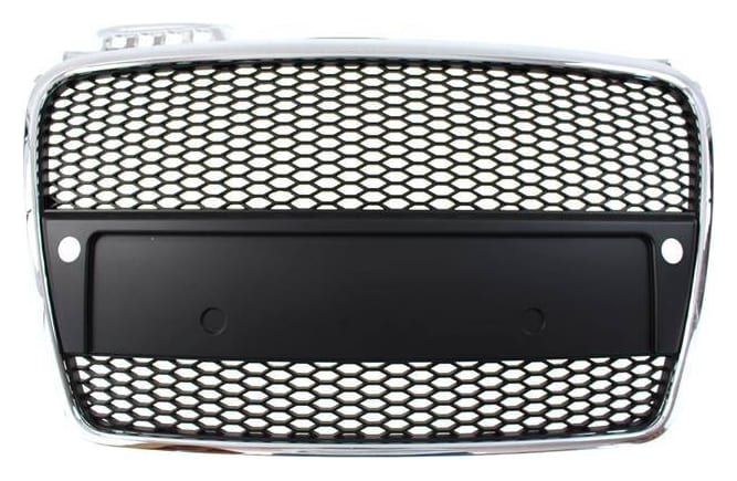 Grill Audi A4 B7 RS-Style Chrome-Black PDC