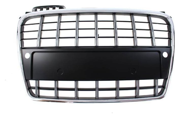Grill Audi A4 B7 S8-Style Chrome Black PDC