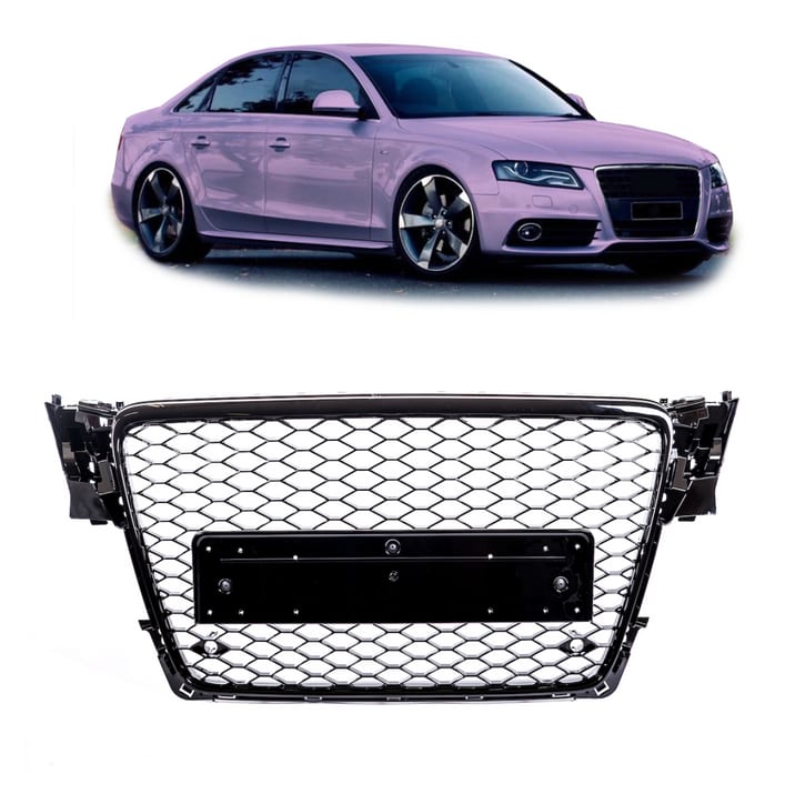 Grill Audi A4 B8 Chrome & Black