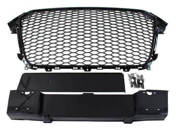 Grill Audi A4 B8 RS-Style Gloss Black PDC