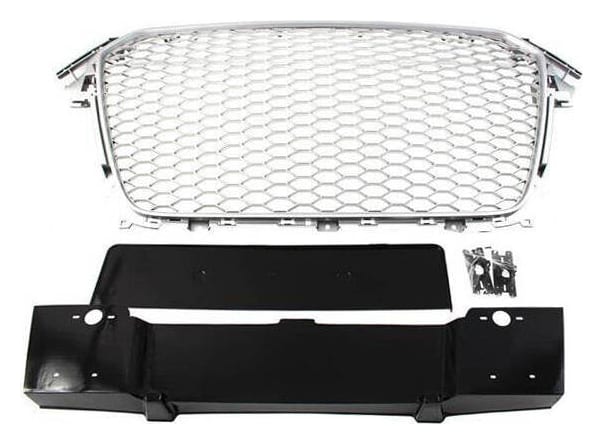 Grill Audi A4 B8 RS-Style Silver-Black PDC