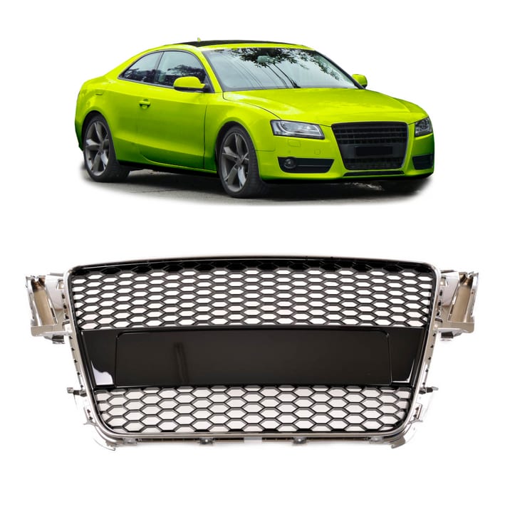 Grill Audi A5 8T Chrome & Gloss Black